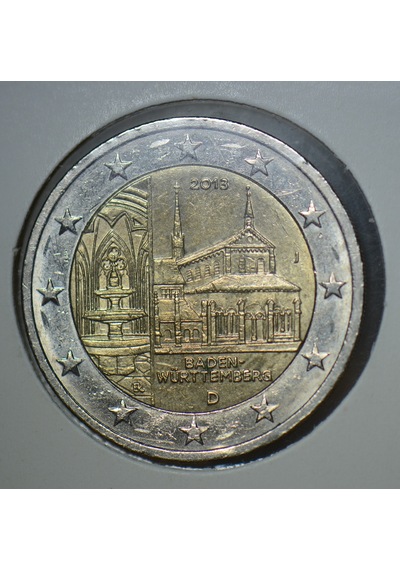 Almanya 2 Euro 2013 J. Hatıra-baden-württenberg. Kapamada.