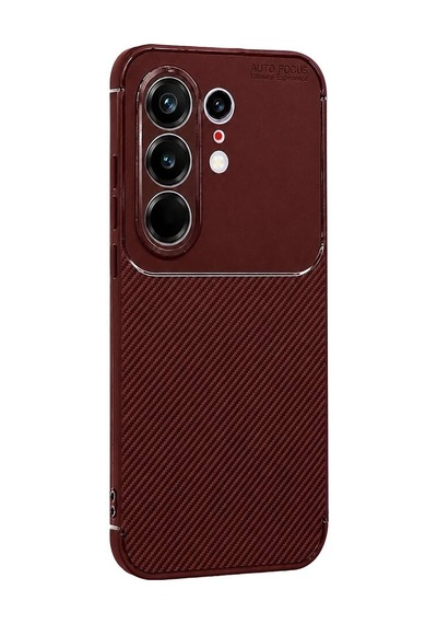 Tecno Camon 50 Pro 5g Auto Focus Karbon Kapak - Bordo Evimdeyokyok
