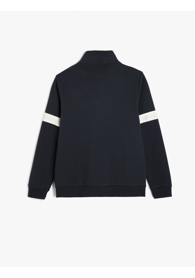 Koton Yarım Fermuarlı Yaka Sweatshirt Slogan İşlemeli Şardonlu Pamuk Karışımlı Lacivert 5wam70171mk Lacivert Koton Yarım Fermuarlı Yaka Sweatshirt Slogan İşlemeli Şardonlu Pamuk Karışımlı Lacivert 5wam70171mk Lacivert