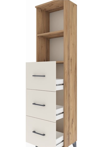 Arges Dolap 2 Raflı 3 Çekmeceli 44x30x182 Çam-aytaşı Çam