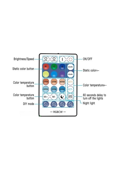 12v-24v Beyaz/rgb/rgbw/rgbcct Şerit Ledler İçin Bluetooth Lu Wifi Led Kontrol
