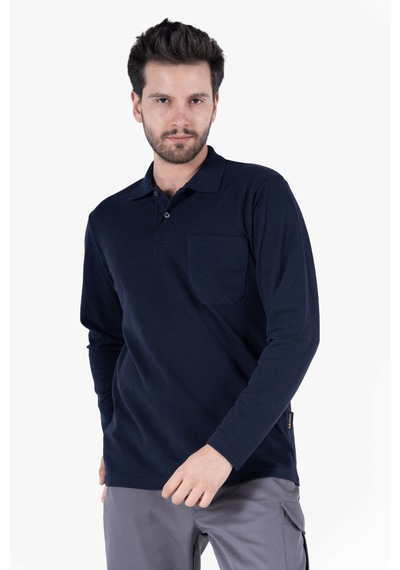 Polo Yaka Sweatshirt Lacivert