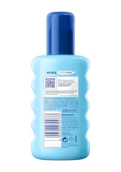 Nıvea Sun Ferahlatıcı Güneş Sonrası Vücut Spreyi 200ml, Nemlendirici, Aloe Vera, Hyaluron