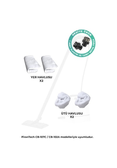 Cb-107c Buharlı Temizlik Makinası Yedek Havlu Seti