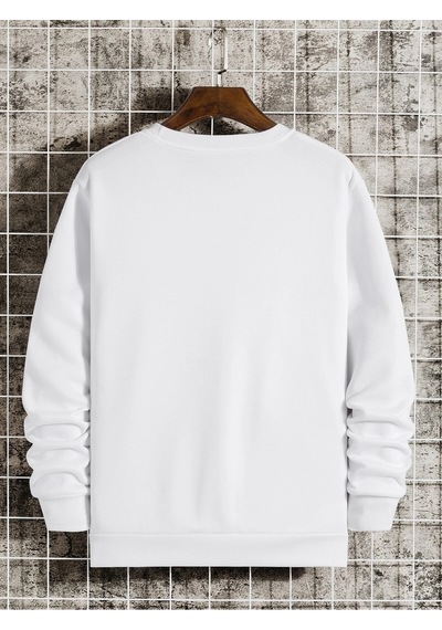 Startmore Adrift Coko Serisi Bear Print Lined Sweatshirt Beyaz