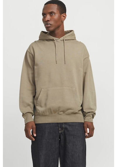 Jack & Jones Jjecharge Faded Erkek Sweatshirt Bej