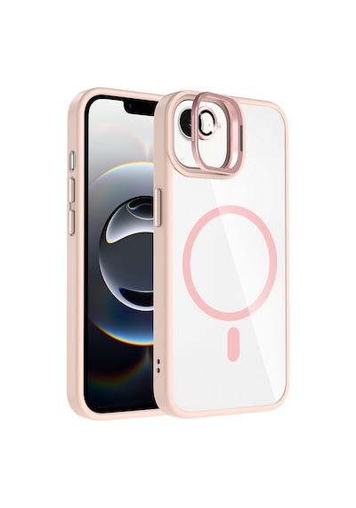 Adige Apple Uyumlu iPhone 16e Kılıf Etro Standlı + Kamera Lens Koruyucu Pembe
