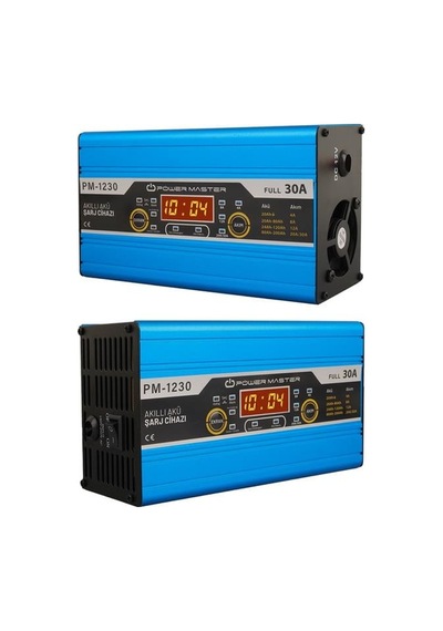 Pm-1230a 12 Volt 30 Amper Lcd Ekranlı Akıllı Akü Şarj Cihazı