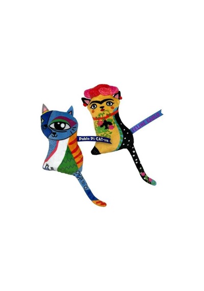 Kong Artz Kahlo Picasso Peluş Kedi Oyuncağı 2 'li