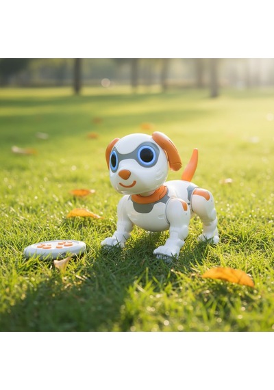 Programlanabilir Robot Köpek: Kumandalı 8 Fonksiyonlu Sesli Işıklı Hareketli Eğlence Arkadaşı