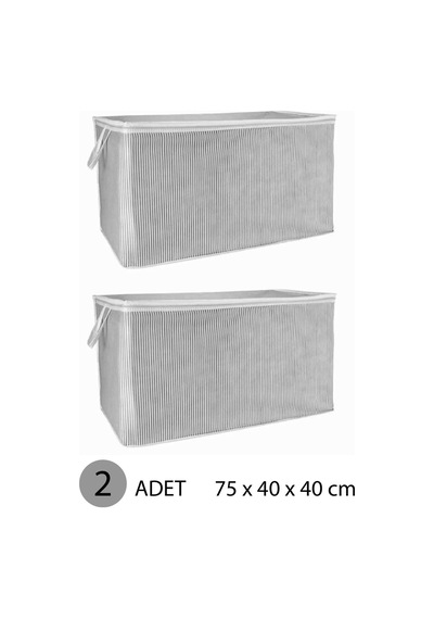 Yastık Hurcu Maxi Hurç 75x40x40 Cm Gri - 2 Adet Renkli