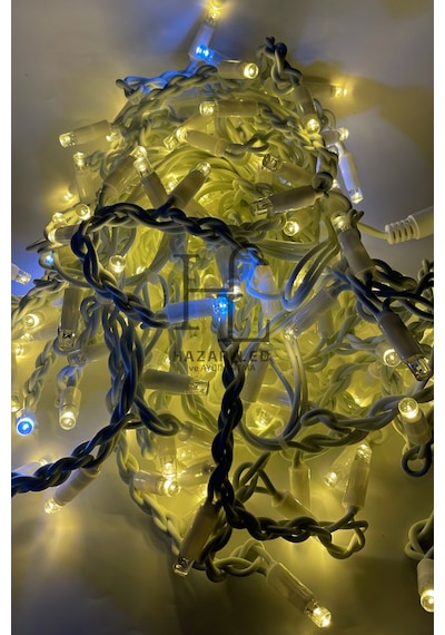 3 Metre Saçak Led Gün Işığı Beyaz Flaşlı 100 Ledli 20 Saçaklı Eklenebilir IP65 Dış Mekan Beyaz Kablolu Dekoratif Led Işık Yılbaşı Süsü