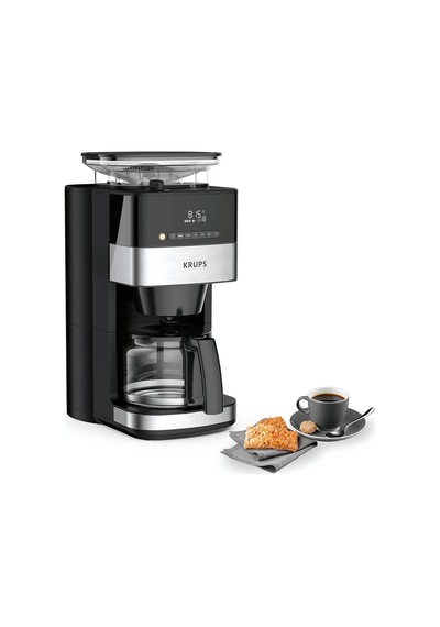 Krups Km8328 Grind Aroma Filtre Kahve Makinesi, 1.25l, 180g Öğütücü, 15 Fincan Kapasite, 3 Öğütme Seviyesi Filtre Kahve Makineleri Çok Renkli