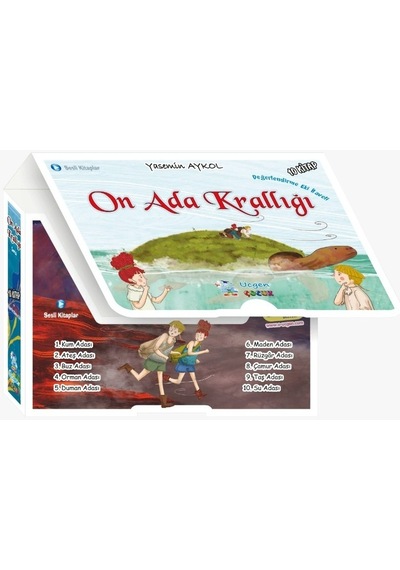 On Ada Krallığı Seti - 10 Kitap Takım - Yasemin Aykol - Üçgen Çocuk