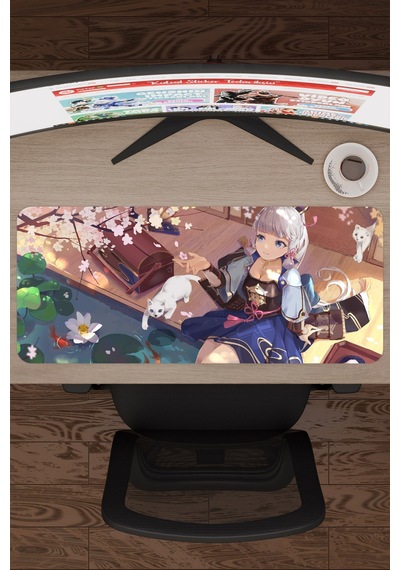 Ayaka Genshin Impact Anime Gacha V4 - 70x30 Xl Gaming Mouse Pad Fare Altlığı