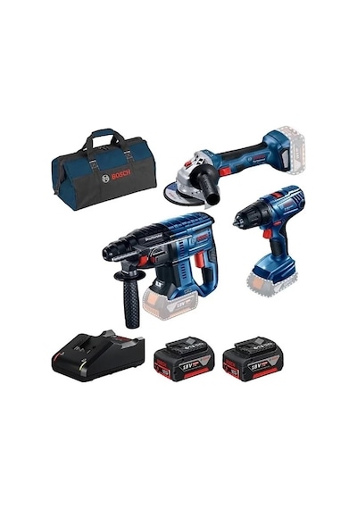 Bosch Gbh 180-li + Gsr 180-li + Gws 180-li 3'lü Set