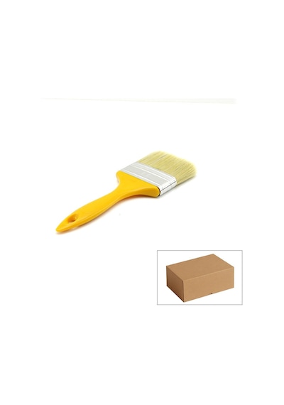 Günsan 001-530 No:3 Kestirme Boya Fırçası 70 Mm - Sarı Saplı Standart- 12'li Paket