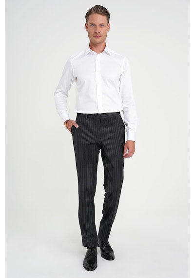 Efor Slim Fit %100 Pamuk Non Iron Kumaş Klasik Beyaz Gömlek Gk 734 Beyaz