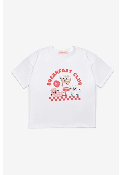 Le Mabelle Kırmızı Breakfast Club Baskılı Dama Desenli Çocuk Tişört Pantolon Takım - Lucia Kırmızı Le Mabelle Kırmızı Breakfast Club Baskılı Dama Desenli Çocuk Tişört Pantolon Takım - Lucia Kırmızı
