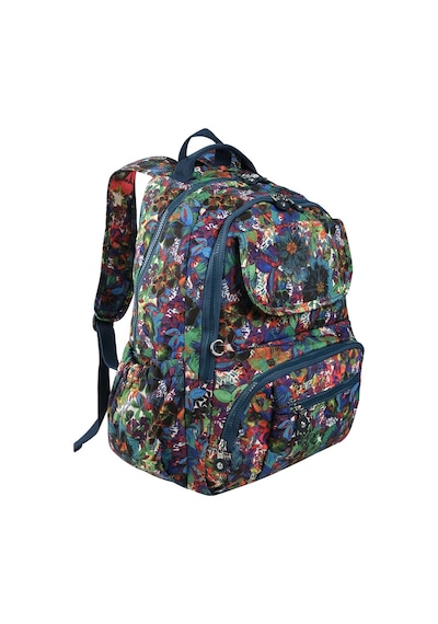 Bagacar 1215 Krinkıl Kumaş Su Geçirmez Laptop Bölmeli Okul Ve Günlük Sırt Çantası Yeşil