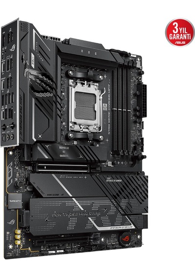Asus Rog Strıx X870e-h Gamıng Wıfı7, 4xddr5, 4xm.2, Dp, Hdmı, Type-c, Pcıe 5.0, Wi-fi 7, Bluetooth V5.4, Am5 Soket Gamıng Anakart