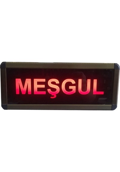 Kumandalı Ledli Meşgul Tabelası Kasa Ölçüsü: 12x30 Cm