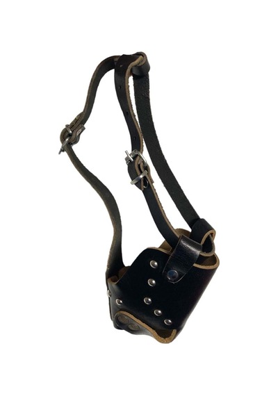 Karamel Pet Ekstra Kalın Köpek Ağızlığı Xl 34 Cm Siyah