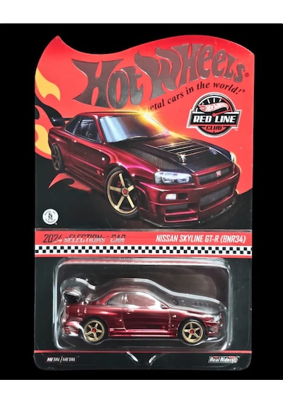 Hot Wheels Rlc Exclusive Selectıons Nissan Skyline Gt-r Bnr34 Bordo 1/64