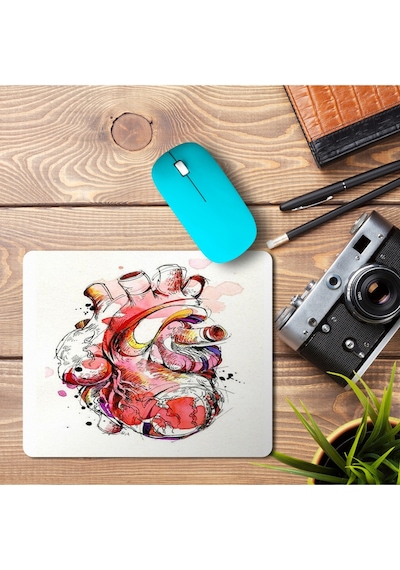 Anatomik Kalp Baskılı Mousepad Mouse Pad