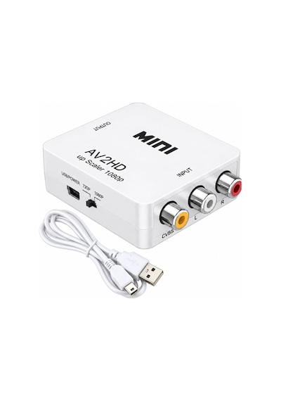 Av2hdmı Rca 1080p Çevirici Ps1 Ps2 Xbox 360 Wii Nes Snes N64 Sega Dreamcast Atari