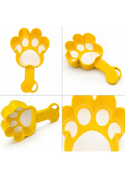 Pati Şekilli Kedi Köpek Mama Ölçeği Mama Küreği Mama Kaşığı Porsiyon Ölçer Pratik Mama Kabı Ölçü Kabı