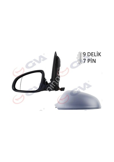 Seninoton Dış Dikiz Aynası Sol Astra J 09 Elektrikli Isıtmalı Katlanır Astarlı Asferik 7 Fiş Vm-973ebal