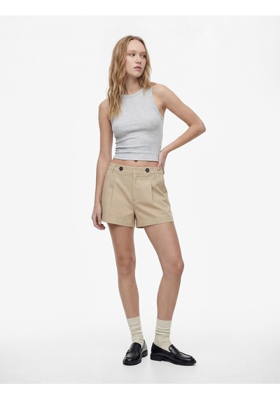 Koton Slim Fit Bisiklet Yaka Fitilli Kolsuz Atlet Kar Melanj 6sal30051ık Gri Melanj