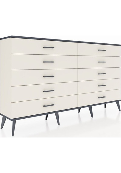 Arges Konsol 10 Çekmeceli 176x30x99 Aytaşı-antrasit/aytaşı Antrasıt/aytası - Aytası Arges Konsol 10 Çekmeceli 176x30x99 Aytaşı-antrasit/aytaşı Antrasıt/aytası - Aytası