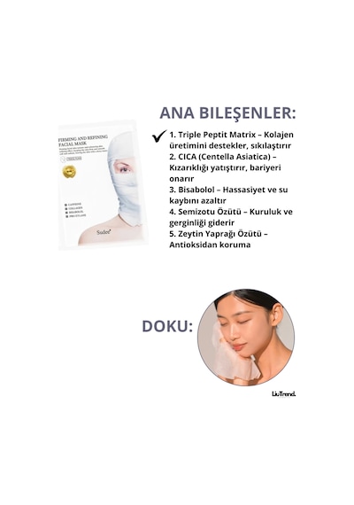 Sudee Firming And Refining Facial Mask 30 Ml Kumaş Maske