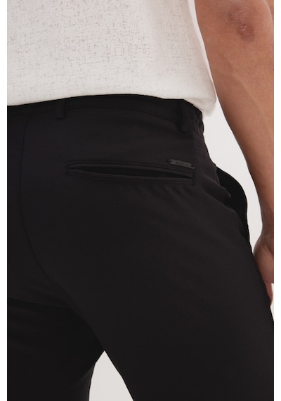 AC&Co / Altınyıldız Classics Erkek Sıyah Slim Fit Dar Kesim Beli Bağlamalı Çizgili Yan Cepli Casual Jogger Pantolon Siyah AC&Co / Altınyıldız Classics Erkek Sıyah Slim Fit Dar Kesim Beli Bağlamalı Çizgili Yan Cepli Casual Jogger Pantolon Siyah