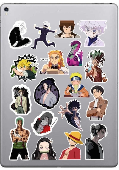Anime Karışık Sticker Seti Laptop Ajanda Notebook Tablet Telefon Defter Etiket Bullet Journal Diğer