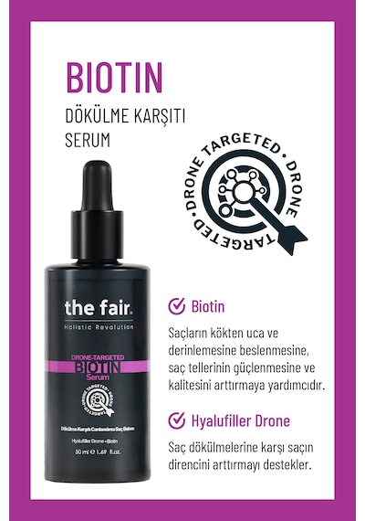 the fair. Drone-Targeted Biotin Dökülme Önleyici Vegan Saç Serumu %1 Hyalufiller Drone + Biotin 50 ML