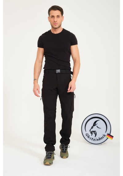 Q&steinbock Erkek Pantolon Kaunas Softshell Outdoor-33649 siyah