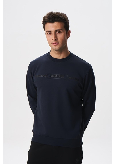AR-MA Arma Erkek Slim Fit Su Geçirmeyen Scuba Kumaş İnterlok Bisiklet Yaka Sweatshirt K28124988801 c AR-MA Arma Erkek Slim Fit Su Geçirmeyen Scuba Kumaş İnterlok Bisiklet Yaka Sweatshirt K28124988801 c