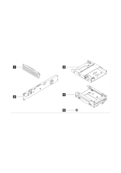 Lenovo St45 V3 1x3.5 Hdd + Odd Cage Kit 4xf7a96626-203661