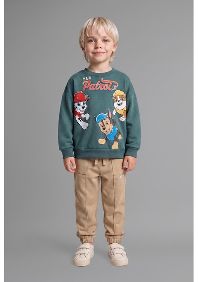 Defacto Paw Patrol Oversıze Sweatshirt Erkek Bebek I3541a526wngn501 Yeşil-gn501