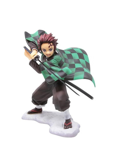 Demon Slayer Kimetsu No Yaiba Tanjiro Fighting Version Aksiyon Figür 16 Cm