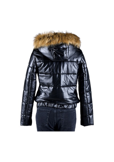 U.S. Polo Assn. Kadın Deri Mont Wp24012 Siyah