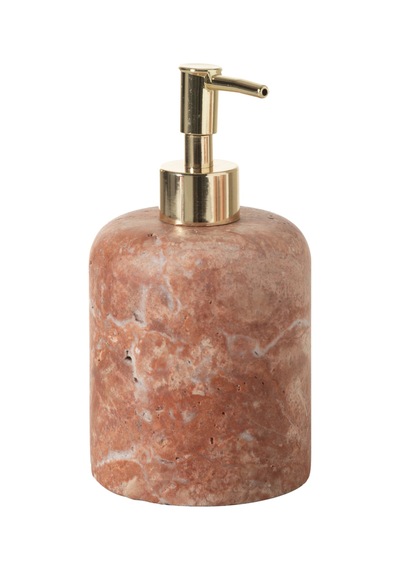 Mudo Home Evelyn Traverten 5'li Banyo Seti Rose Pembe