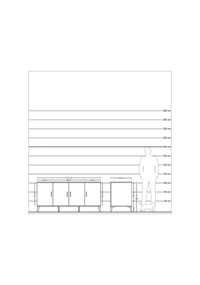 Kronos Konsol 3 Raflı 4 Kapaklı 176x59x83 Çam-çam/antrasit Çam/antrasit Kronos Konsol 3 Raflı 4 Kapaklı 176x59x83 Çam-çam/antrasit Çam/antrasit