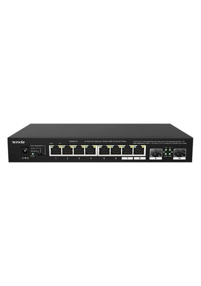 Tenda Tem2010f 8 Port 100-1000-2500 Mbps + 2 Port Sfp Switch Çelik Kasa Rack Mount Kdo