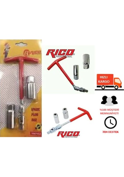 Rico T Mafsallı Buji Anahtarı 16-21 Mm Set