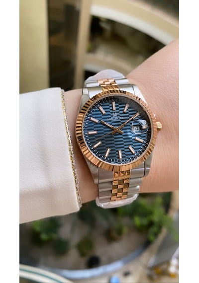 Momentus CW138T-11SR  Çelik/Rose Gold Mavi Kadran 34 mm Kadın Kol Saati