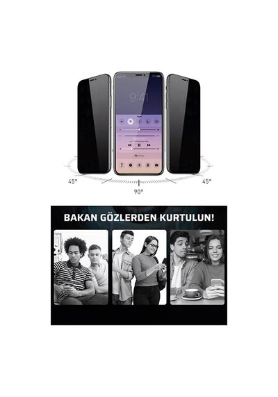 Mi 15 Mat Privacy Hayalet 9 H Nano Ekran Koruyucu Esnek Kırılmaz